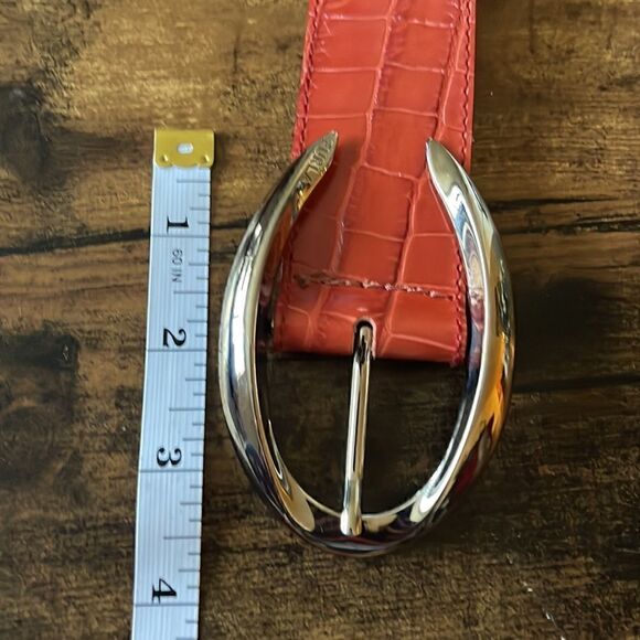 FURLA Orange Leather Statement Belt / like New main image 2